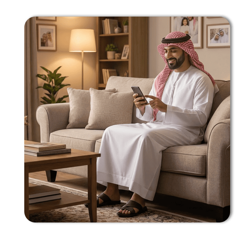 Live parcel tracking map and WhatsApp updates for an Oreem shipment from Bahrain to Riyadh