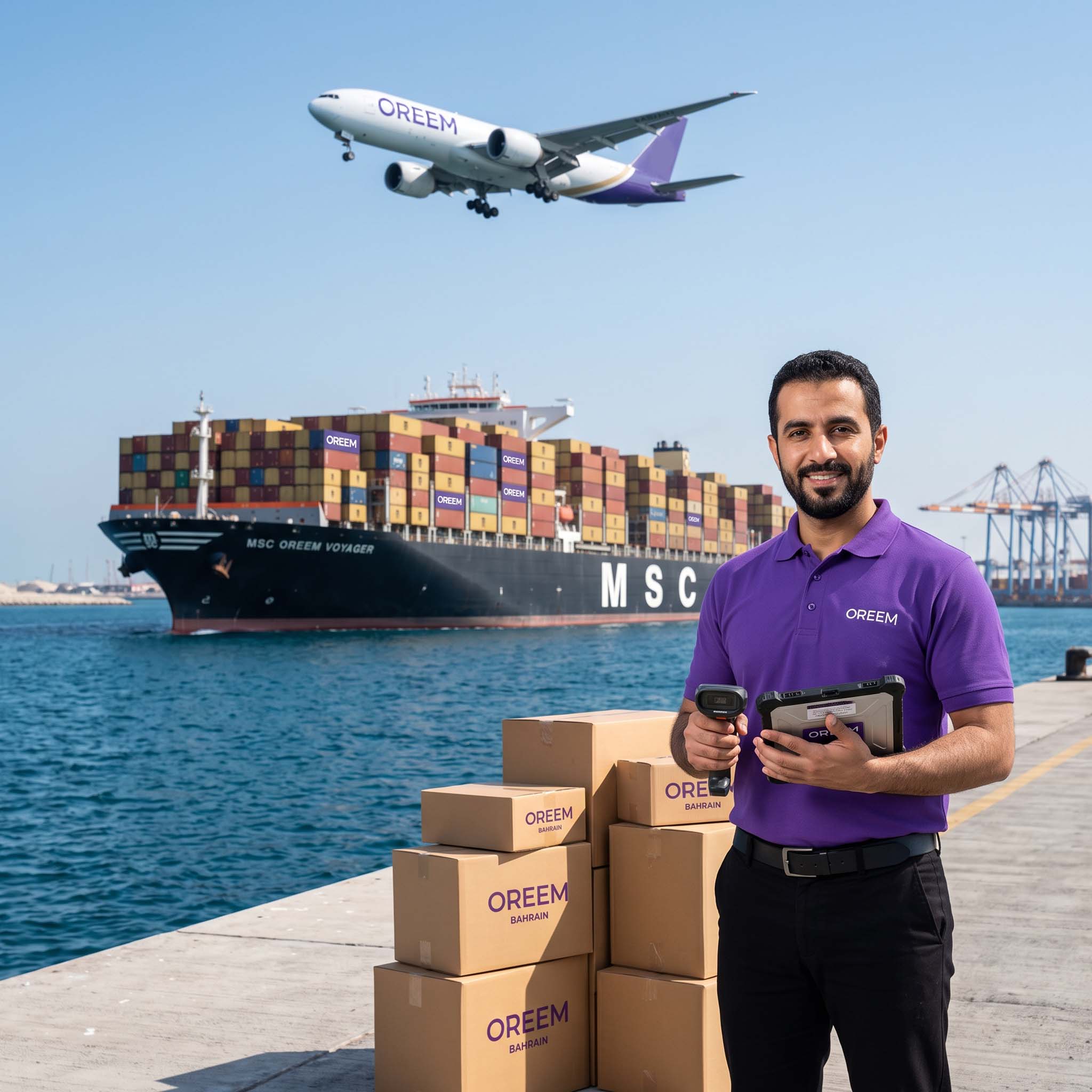 Air and sea freight options from China to Bahrain