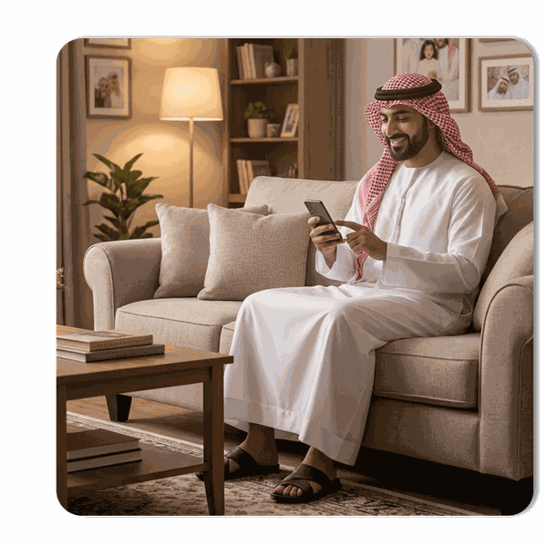 Live parcel tracking map and WhatsApp updates for an Oreem shipment from Bahrain to the Eastern Province
