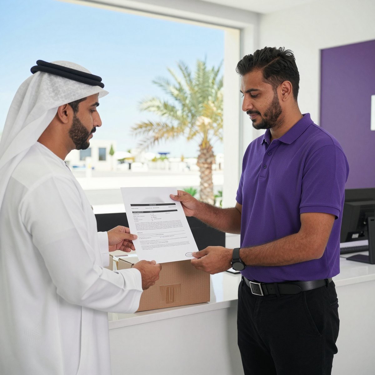 Oreem staff preparing an imported shipment with a clear all-in quote for delivery in Bahrain