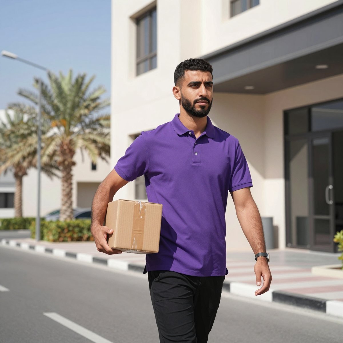 Oreem courier delivering an online order across Bahrain
