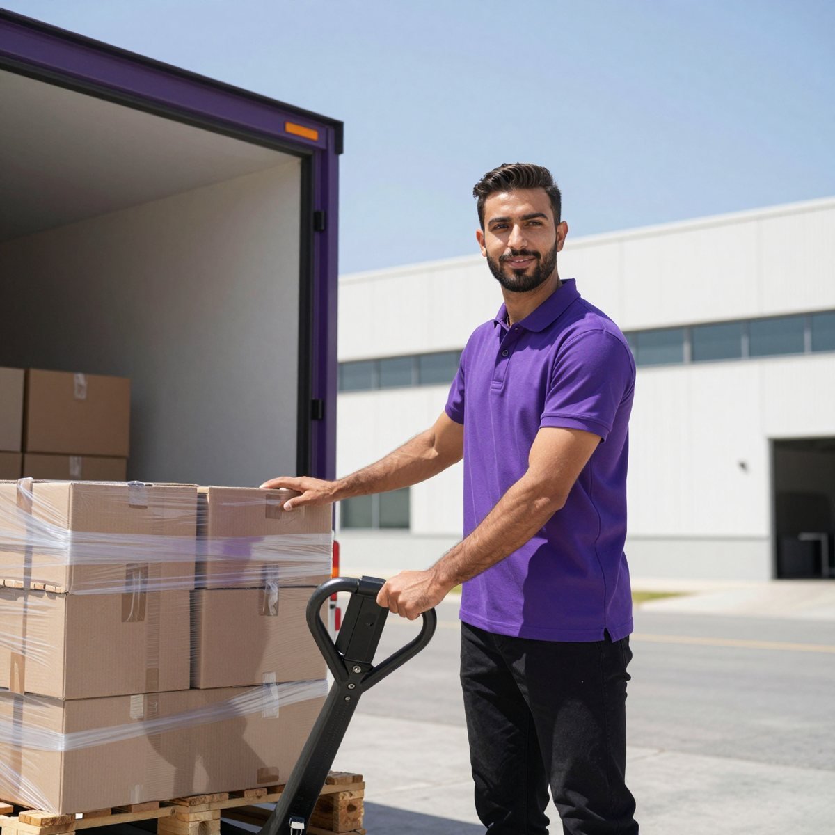 Oreem courier delivering a customs-cleared import shipment in Bahrain