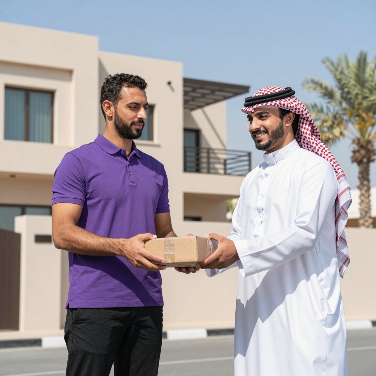 Oreem delivering to a home in Saudi Arabia from Bahrain