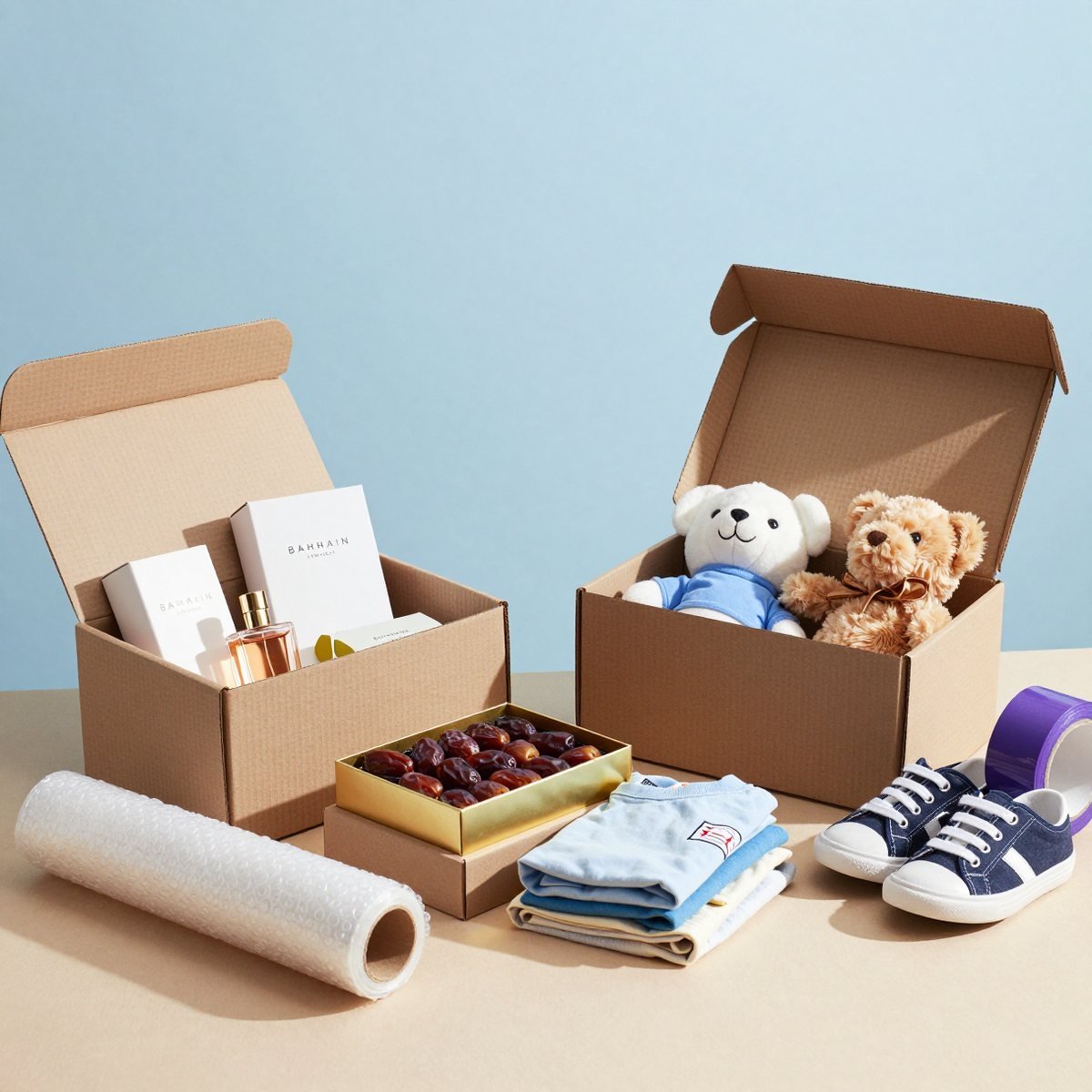 Parcels and gifts consolidated by Oreem for shipping from Bahrain to Egypt
