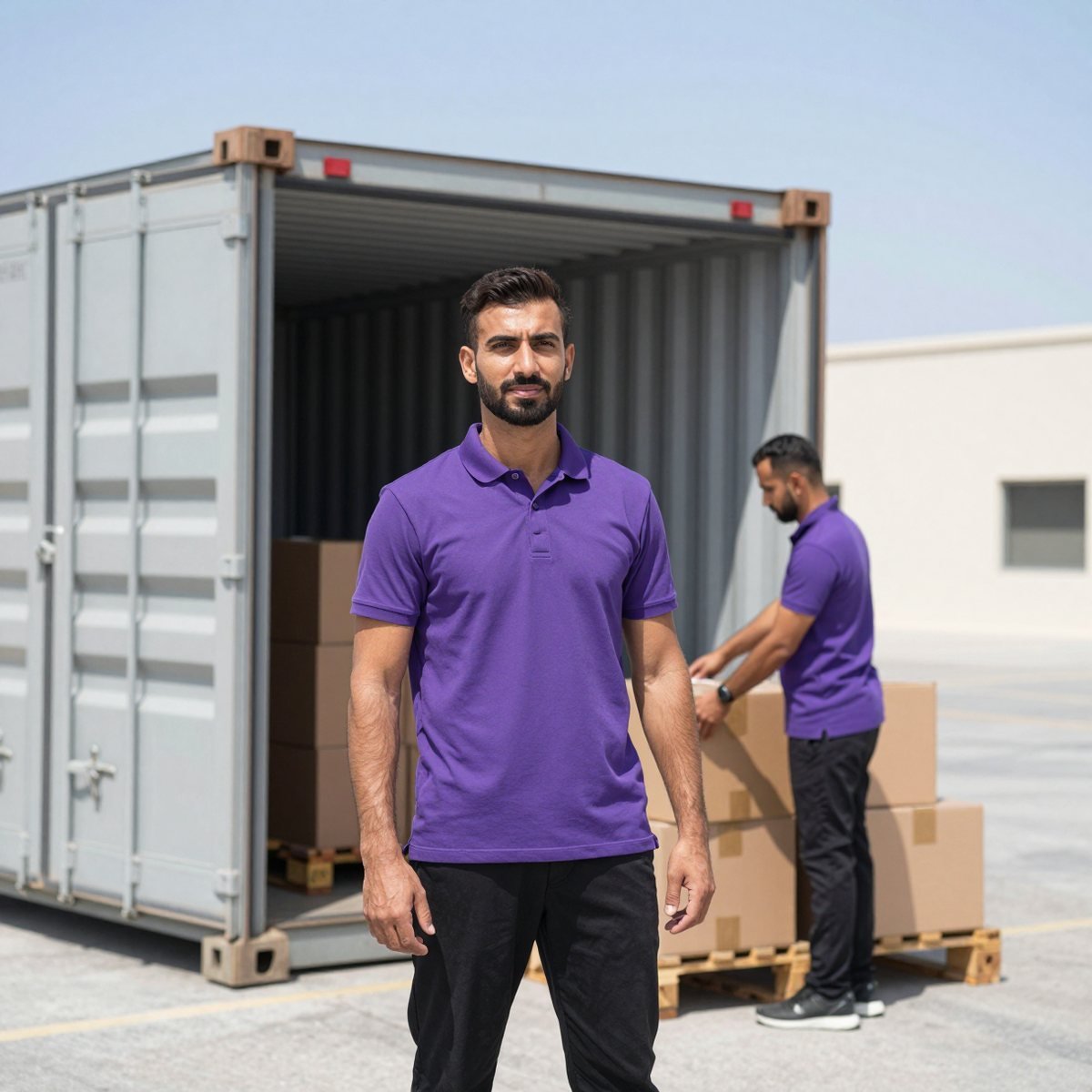 Oreem receiving a parcel from India for customs clearance and delivery in Bahrain