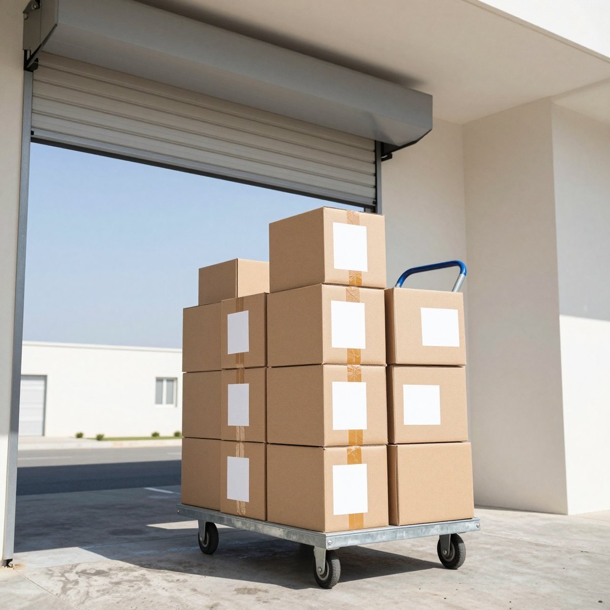 Parcels packed in Bahrain ready for door-to-door delivery to Riyadh