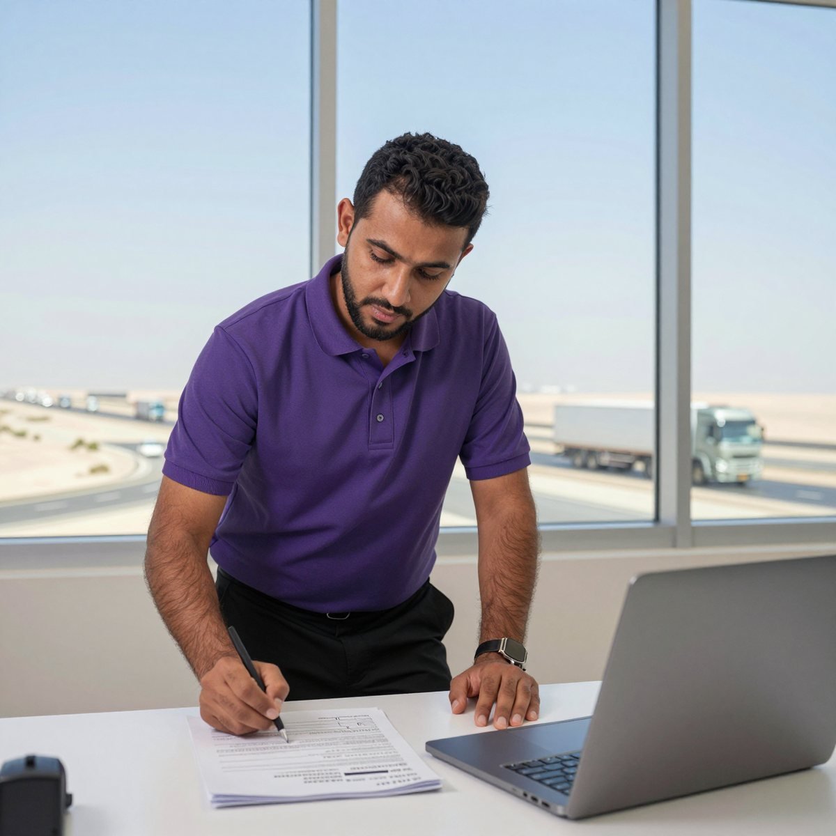 Oreem customs clearance agent handling Saudi customs paperwork for a Riyadh shipment