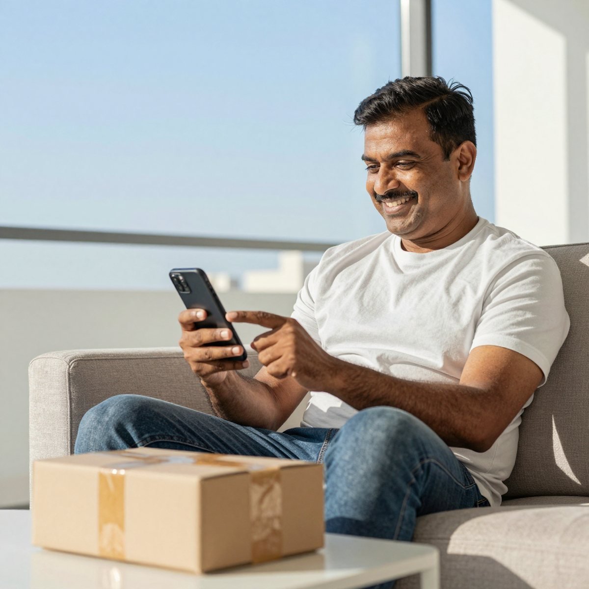 Live tracking and WhatsApp updates for a India-to-Bahrain shipment with Oreem
