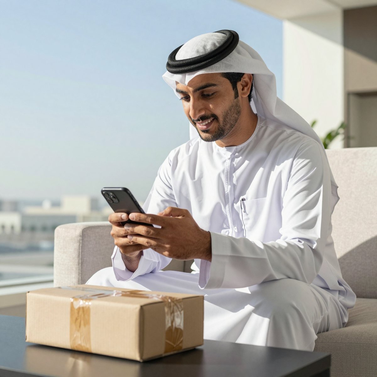Live tracking and WhatsApp updates for an Egypt to Bahrain shipment with Oreem