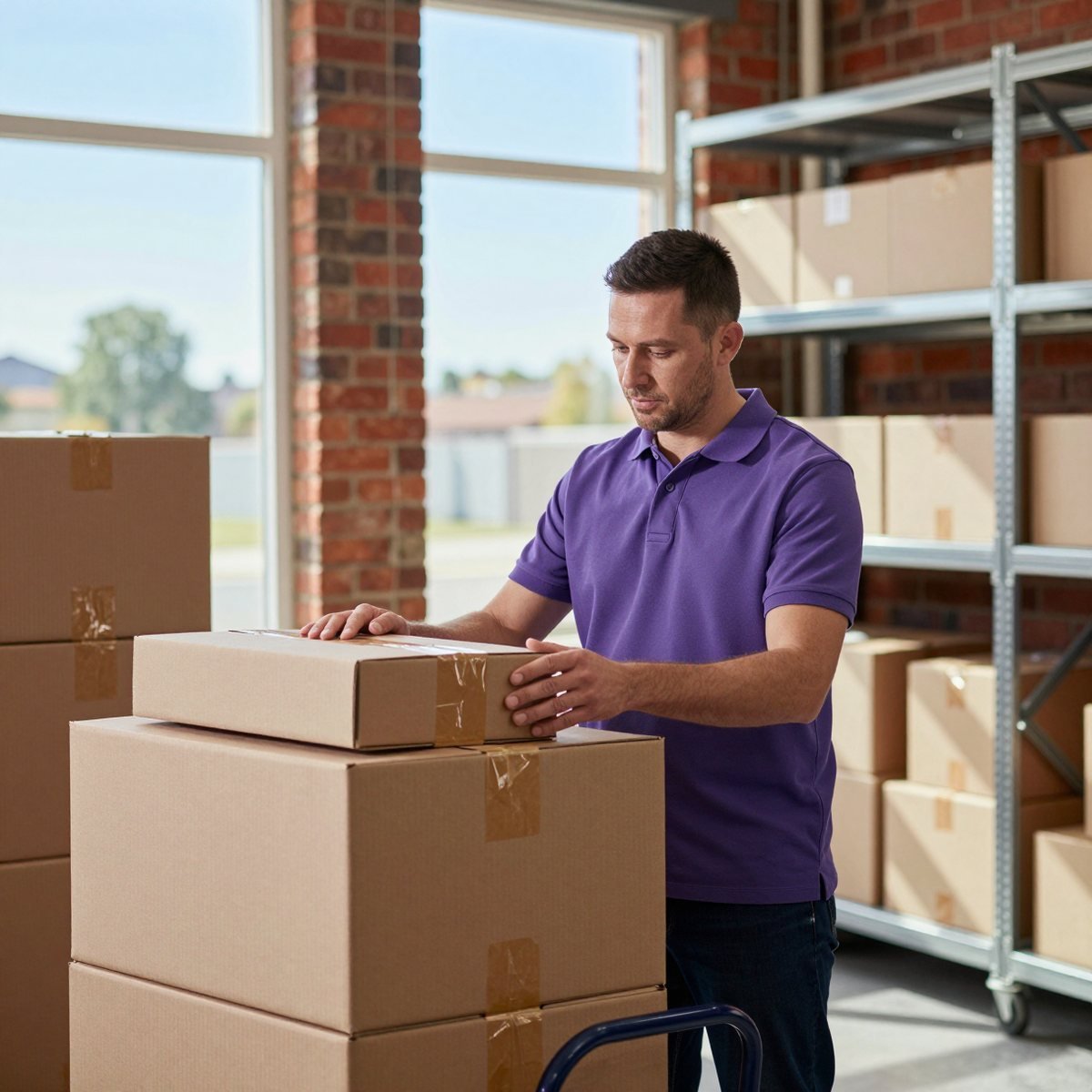 Oreem receiving a UK parcel for shipping to Bahrain and customs clearance