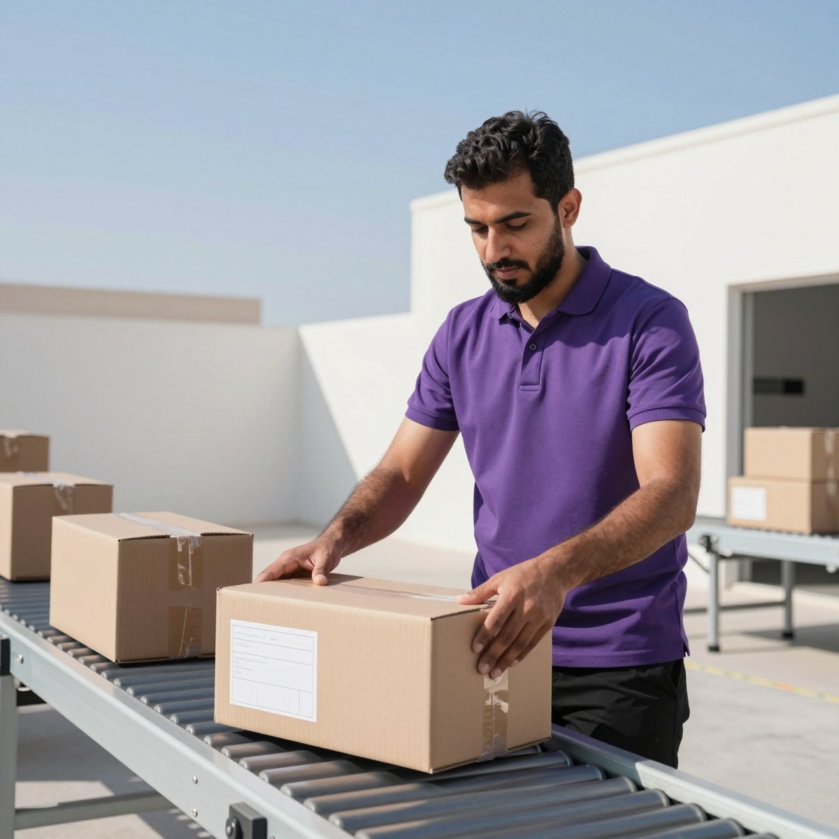 Oreem receiving a parcel from the USA for customs clearance and delivery in Bahrain